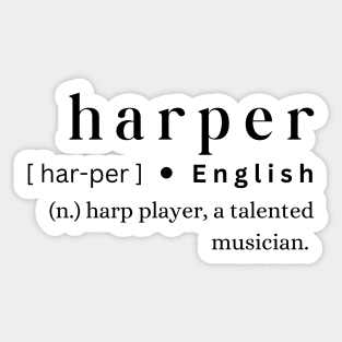 Harper Sticker